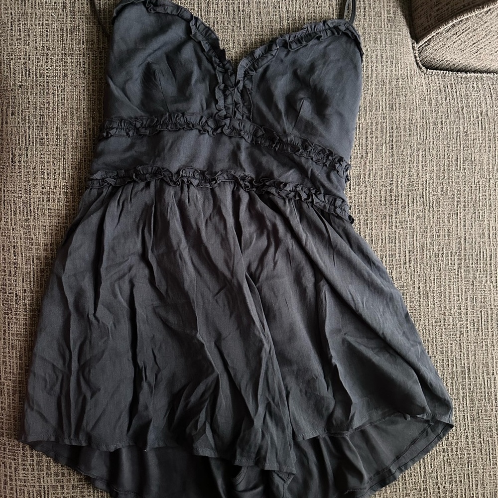 Elegant navy romper